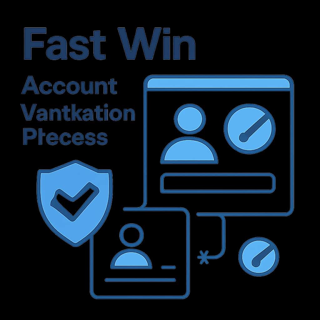 Diagram illustrating the steps of the Fast Win Account Verification Process.