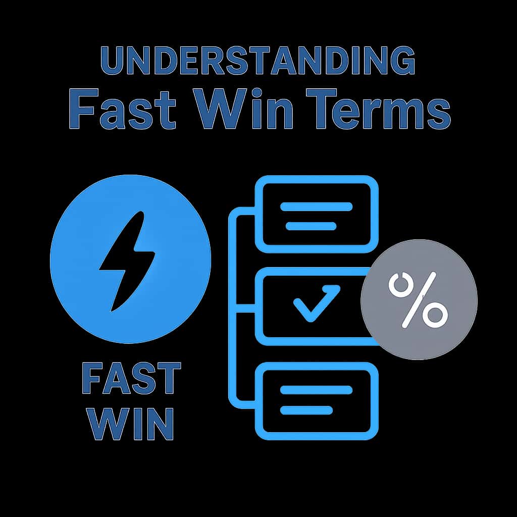 Diagram illustrating Fast Win terms.