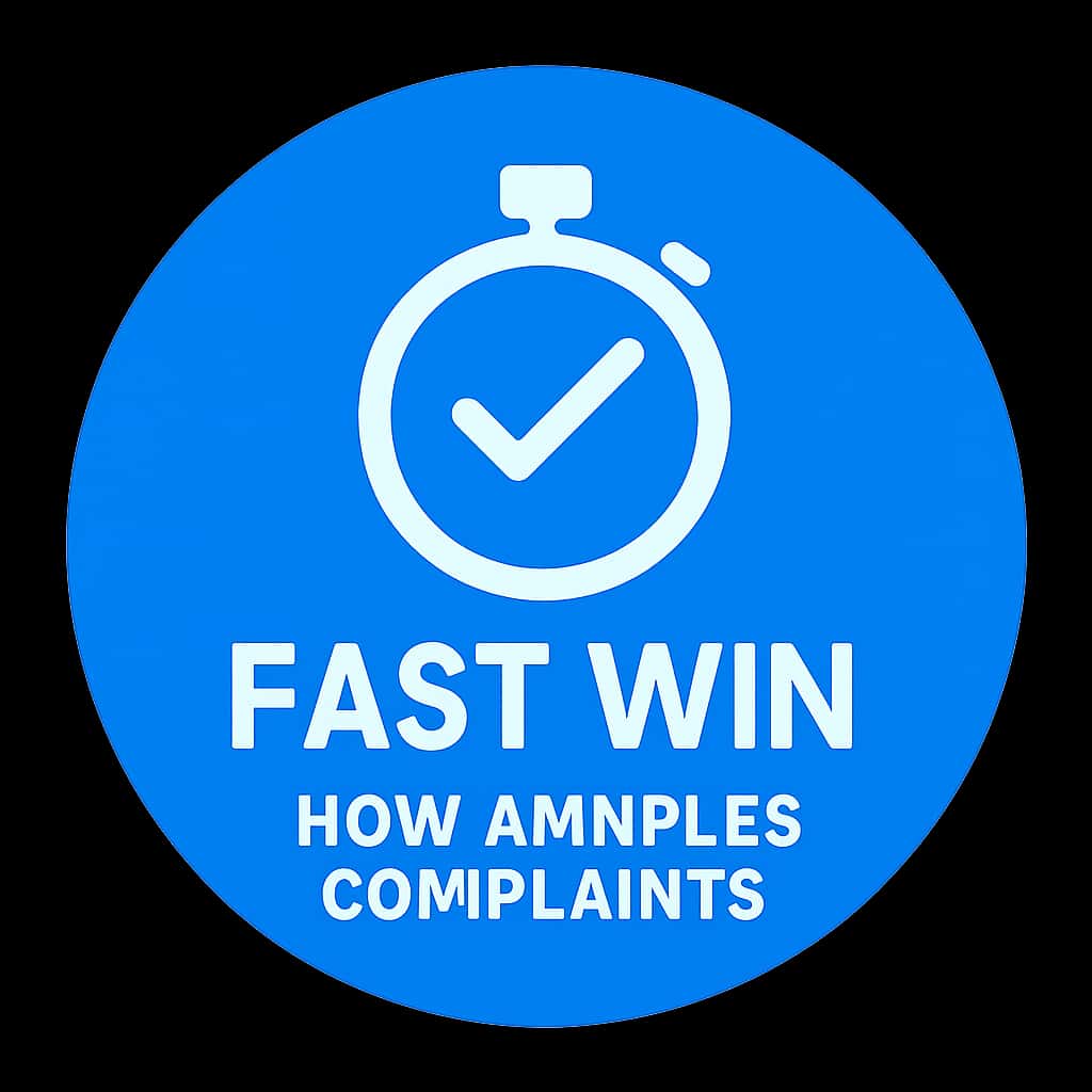 An icon representing complaint handling process at Fast Win.
