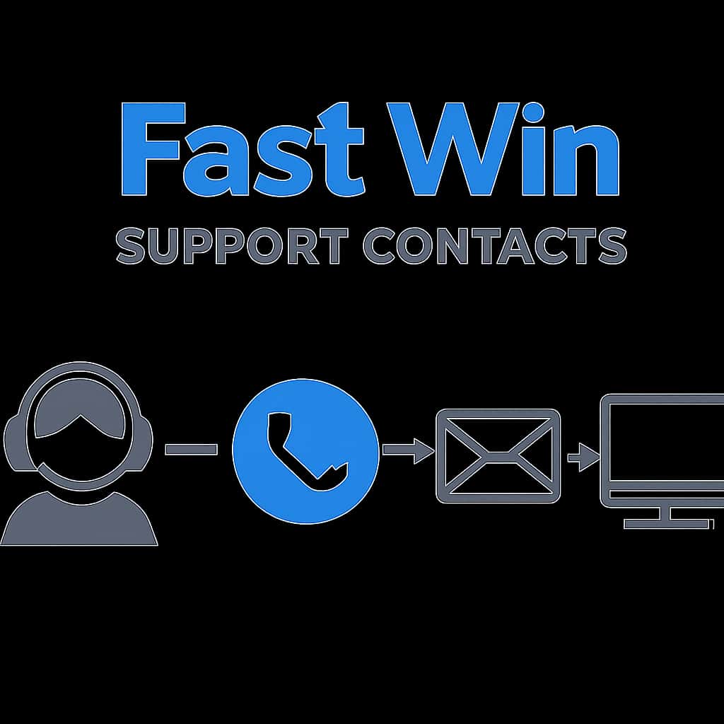 An educational diagram related to Fast Win Support Contacts.