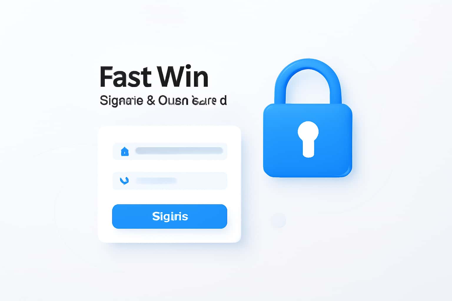 Fast Win Sign In & Dashboard Interface